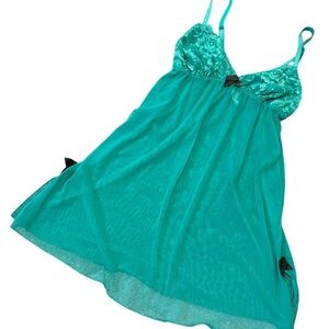 Cosabella Amore | Turquoise Lace Chemise